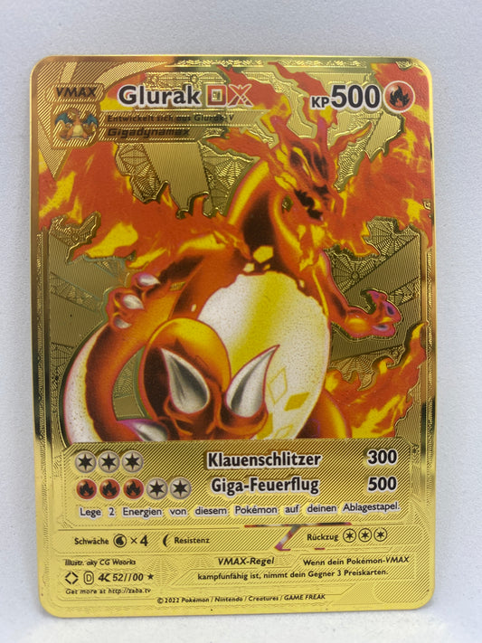 Metallkarte Glurak GX