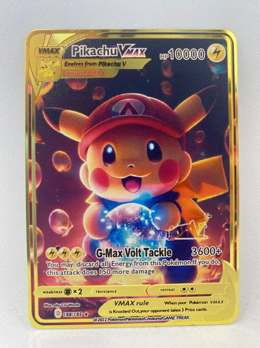 Metallkarte Mario-Pikachu Vmax