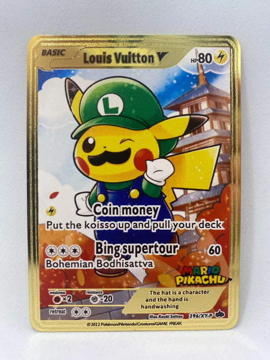 Metallkarte Luigi-Pikachu V