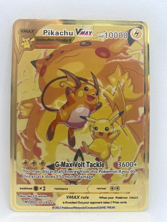 Metallkarte Pikachu VMax