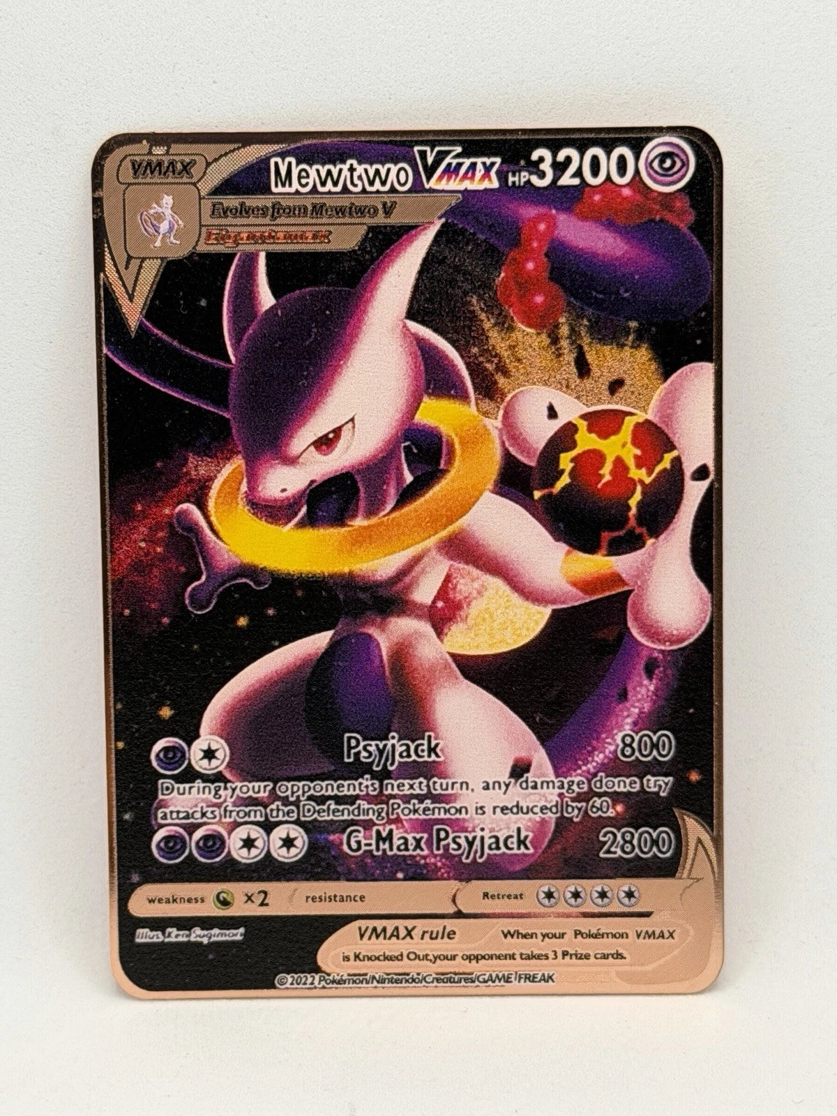 Metallkarte Mewtwo VMax