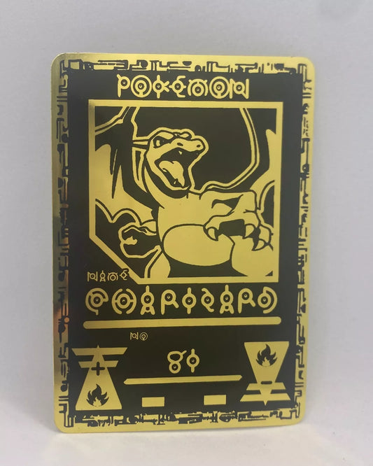 Metallkarten Ancient Design: Mew - Glurak - Pikachu