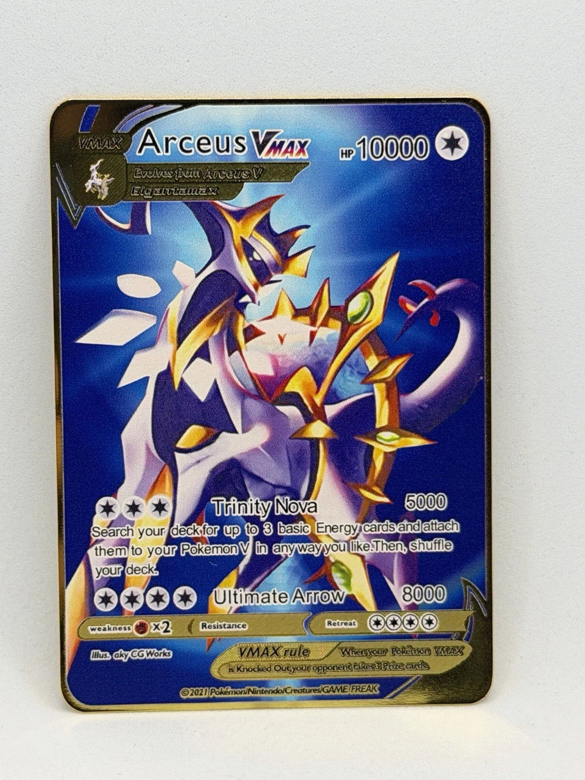 Metallkarte Arceus VMax