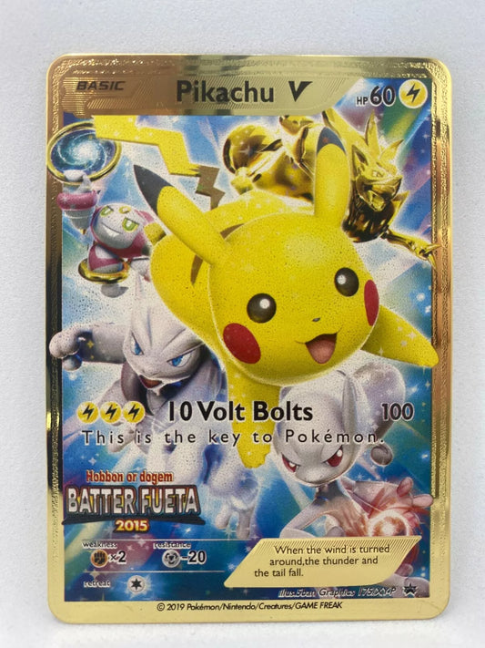 Metallkarte Pikachu V