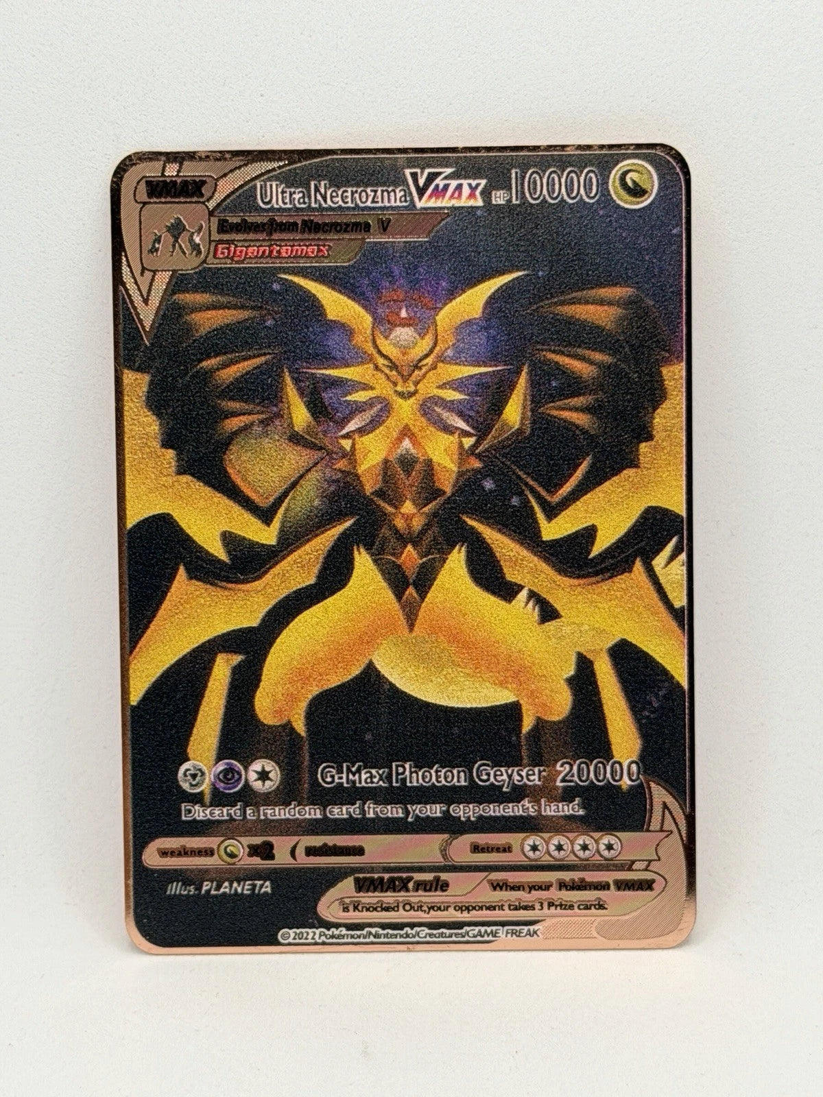 Metallkarte Ultra Necrozma VMax