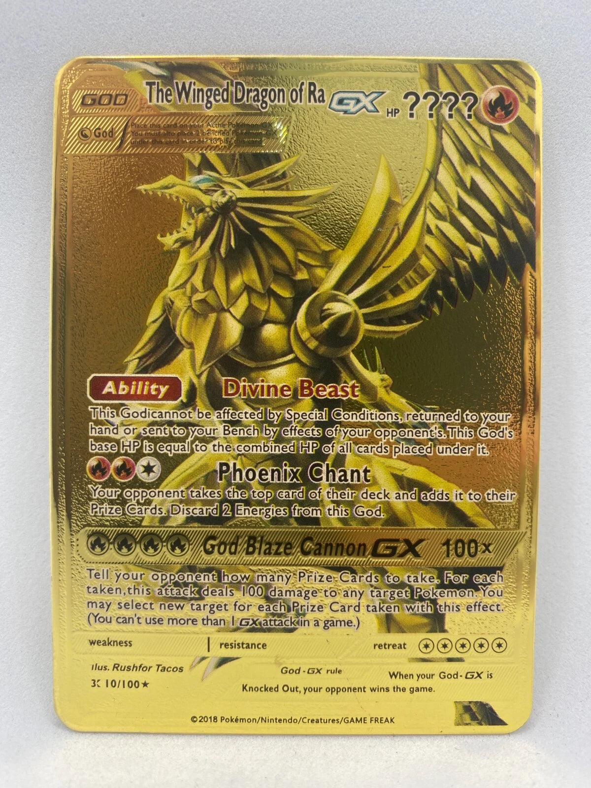 Metallkarte The Winged Dragon of Ra GX