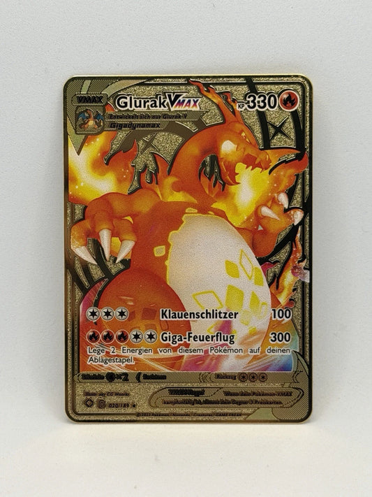 Metallkarte Glurak VMax