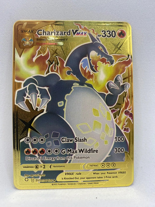 Metallkarte Glurak VMax