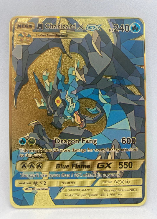 Metallkarte Glurak GX Mosaik