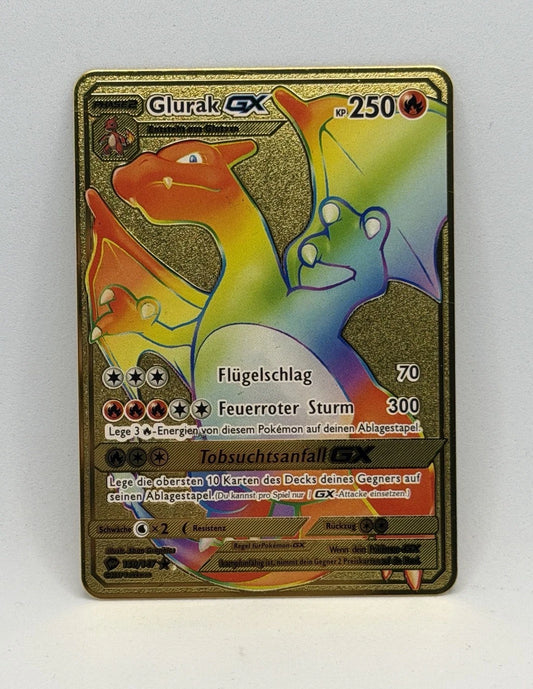 Metallkarte Glurak GX