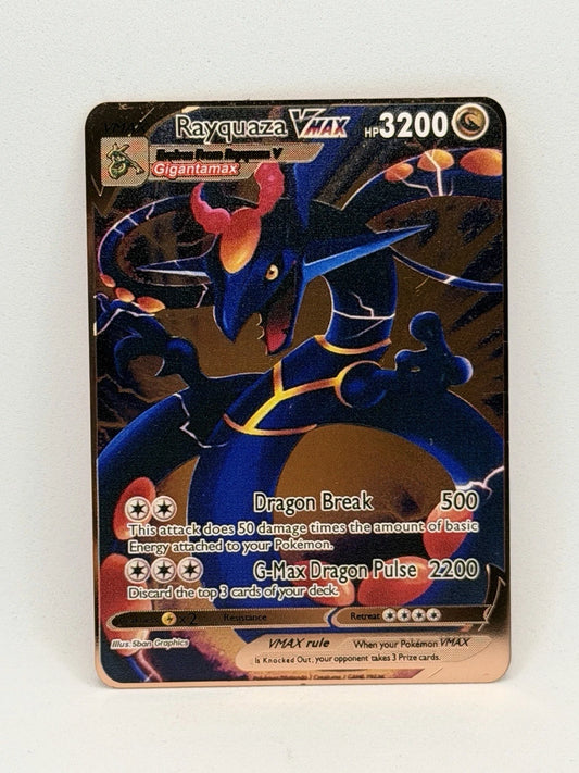 Metallkarte Rayquaza VMax